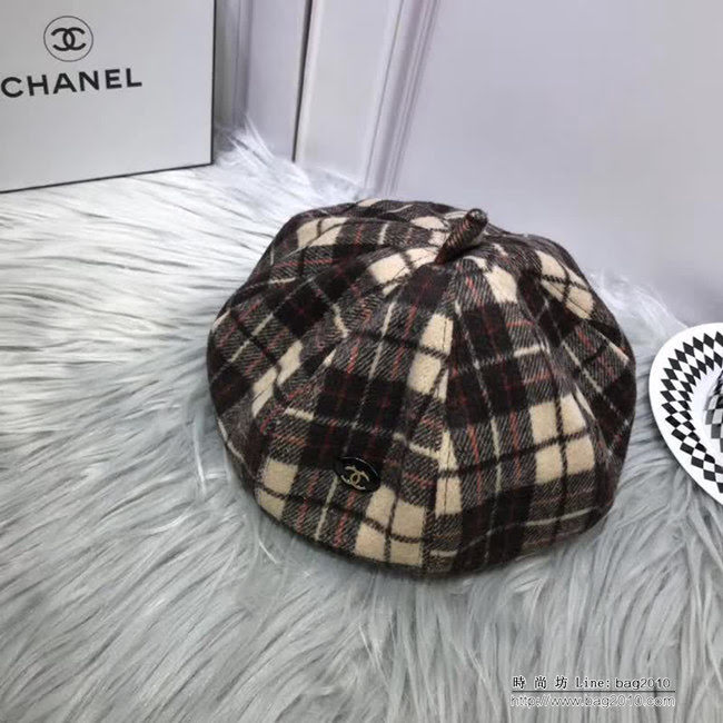 CHANEL香奈兒 秋冬小香風專櫃新品 火爆經典款貝雷帽 百搭南瓜帽 LLWJ8338